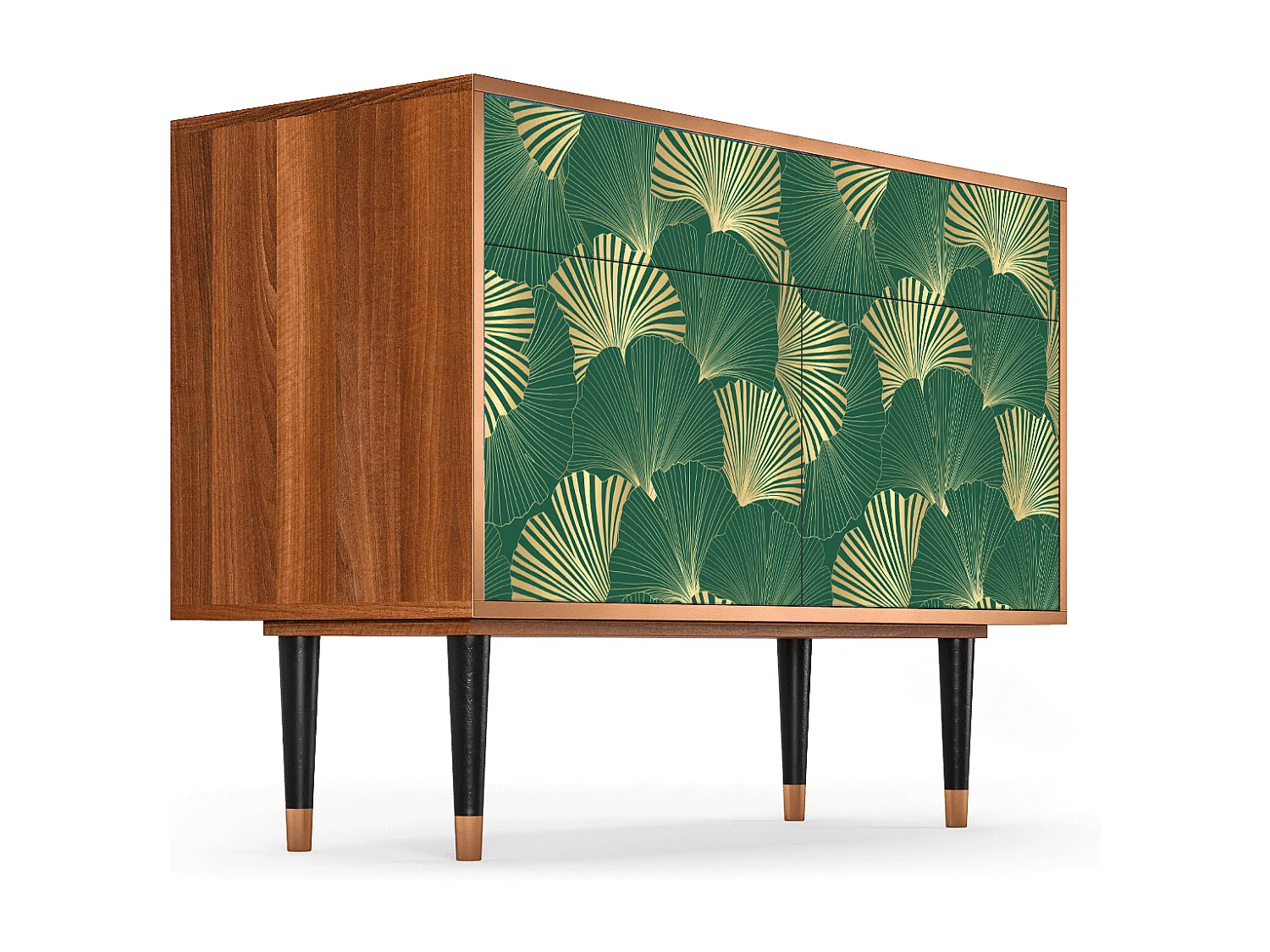 Dressoir - 115x85x48 cm - BS4 - Gold Ginkgo, Walnoot