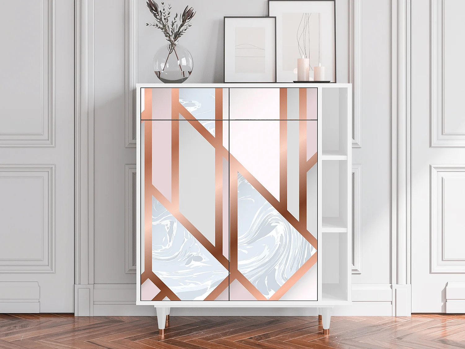 Buffet - 96х110х41 cm - BS6 - Champagne Story, Blanc