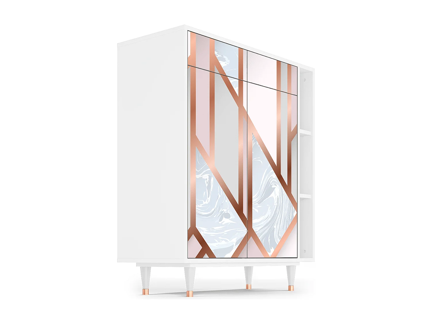 Buffet - 96х110х41 cm - BS6 - Champagne Story, Blanc