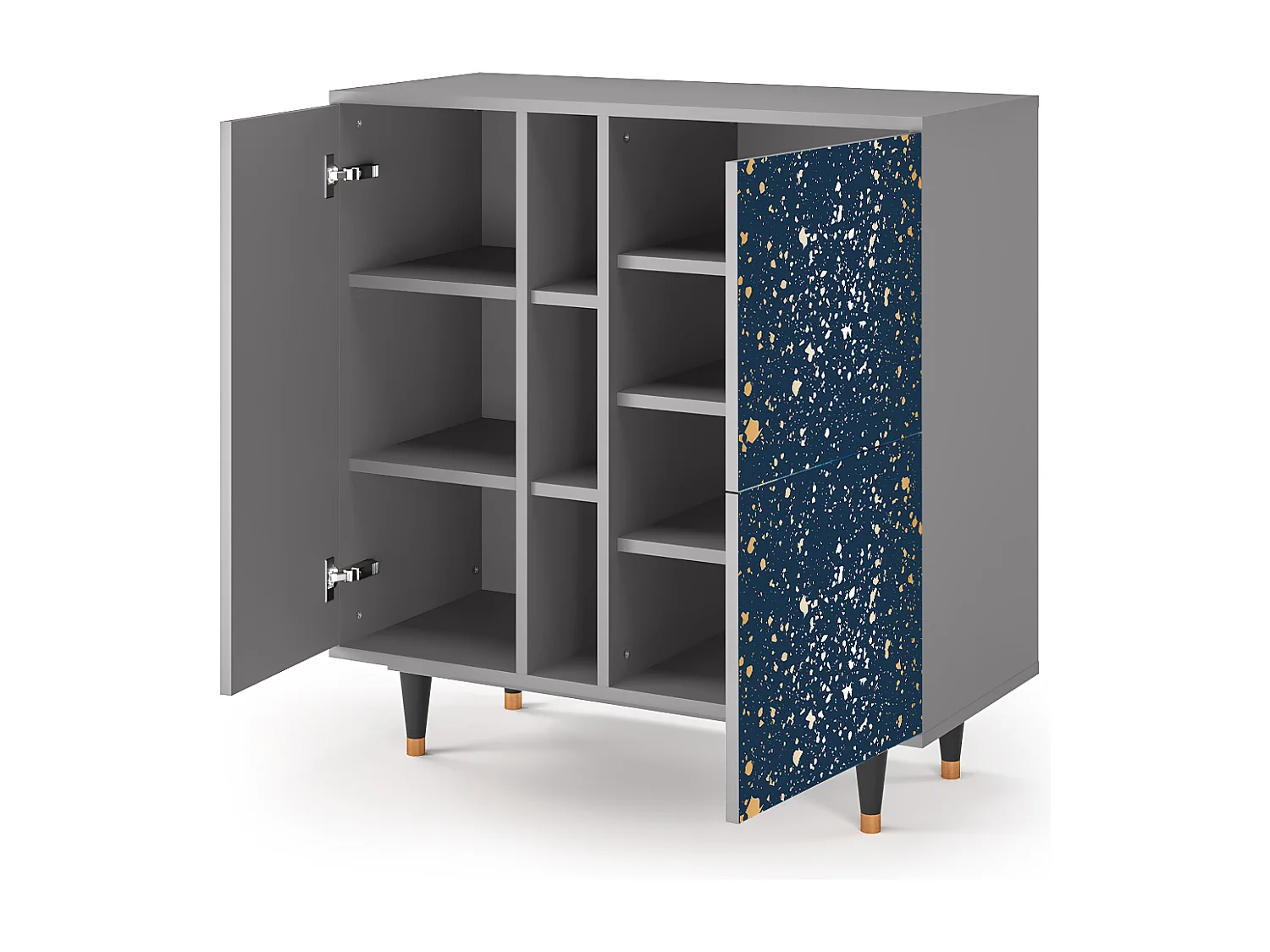 Kredens - 94х96х41 cm - BS5 - Starfall, Szary