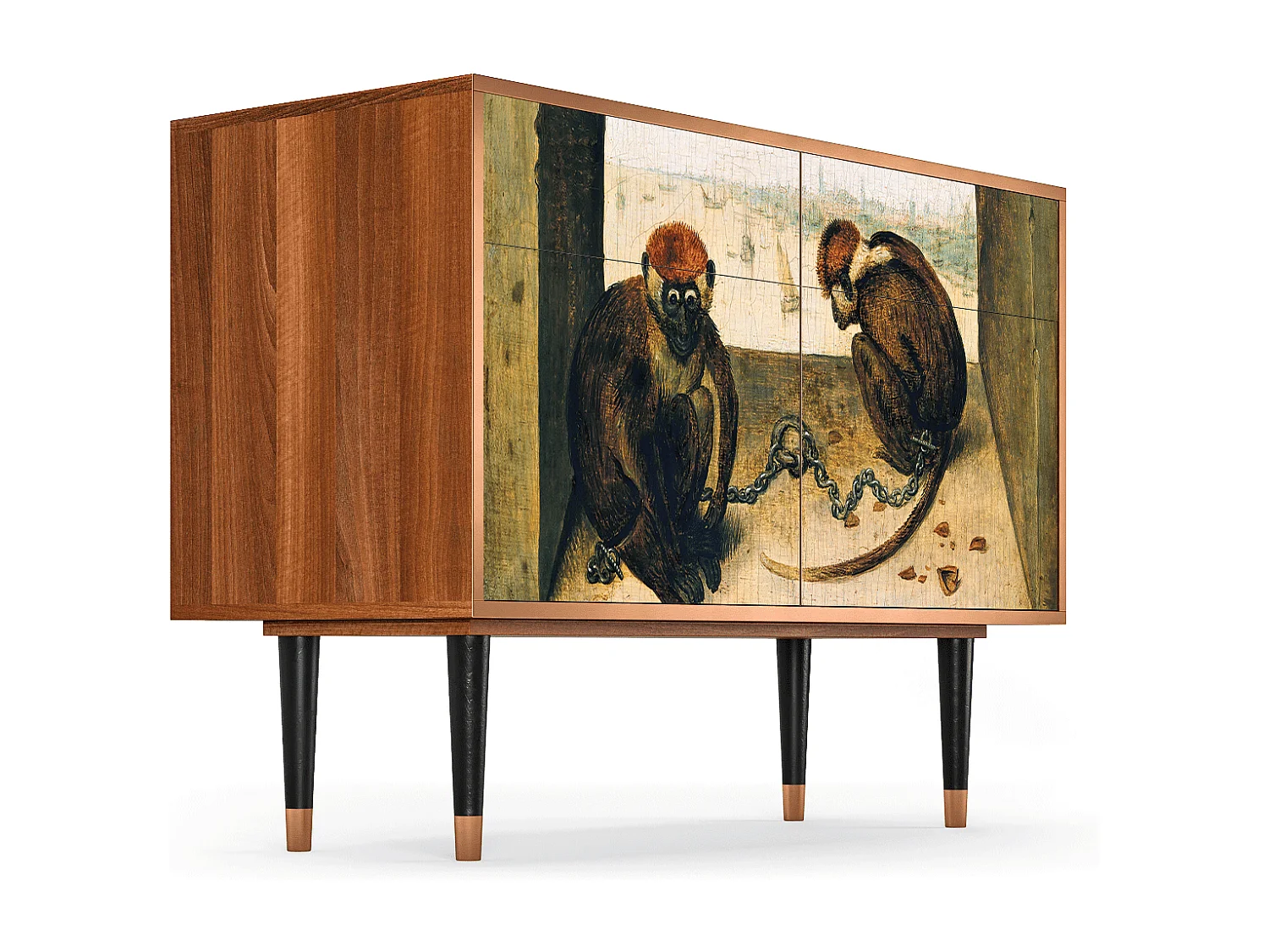 Aparador - 115x85x48 cm - BS4 - Two Monkeys, Nogueira