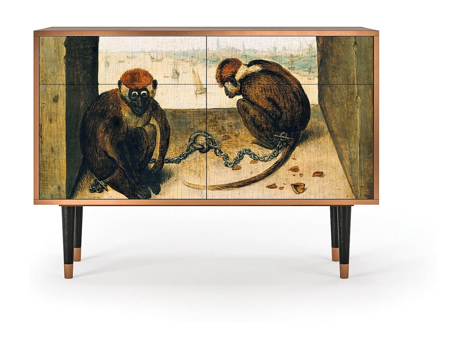 Credenza - 115x85x48 cm - BS4 - Two Monkeys, Noce