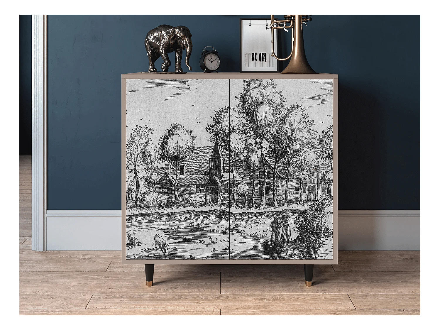 Kredens - 94x96x48 cm - BS3 - A Pond, Latte