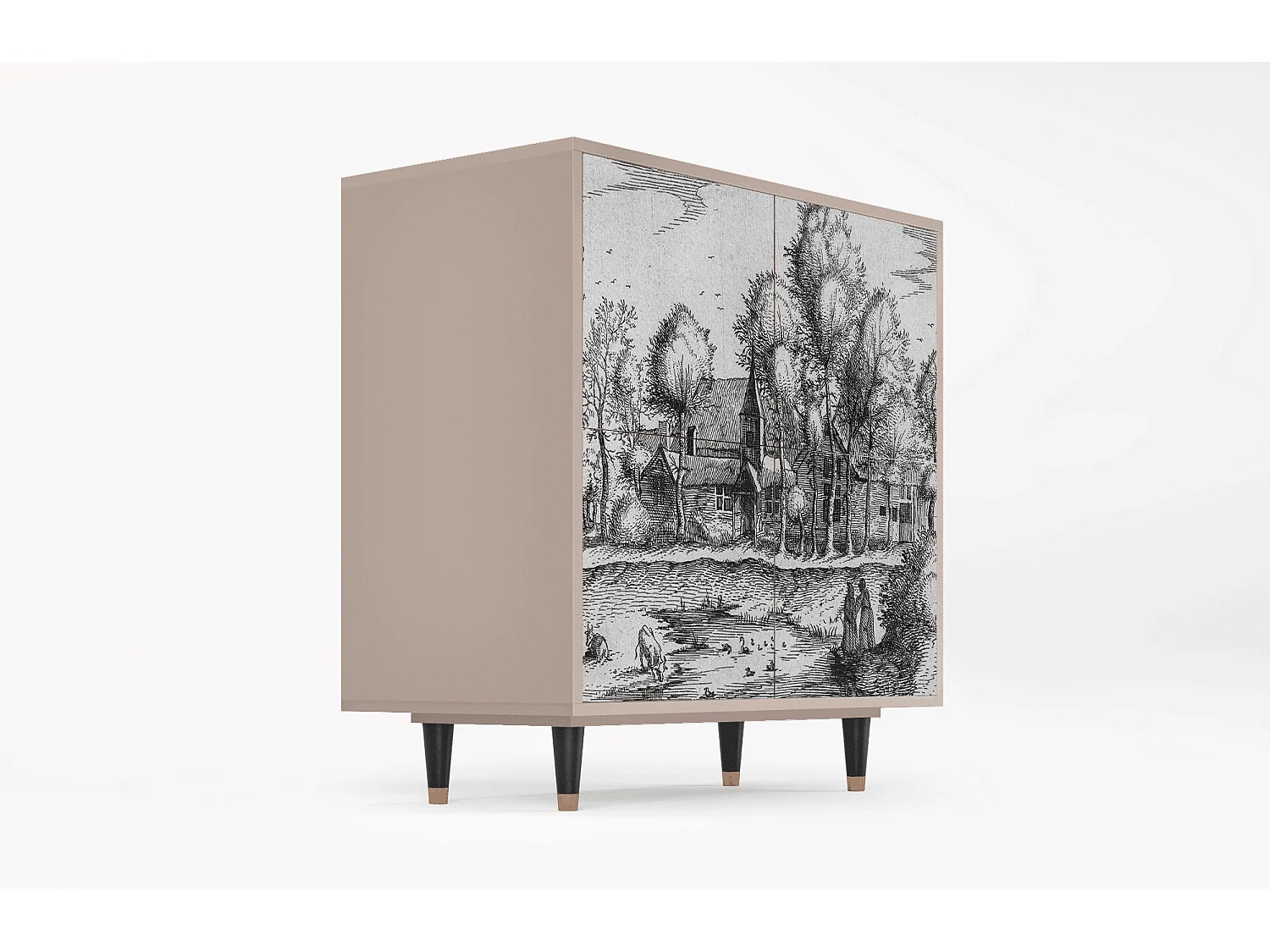 Buffet - 94x96x48 cm - BS3 - A Pond, Latte