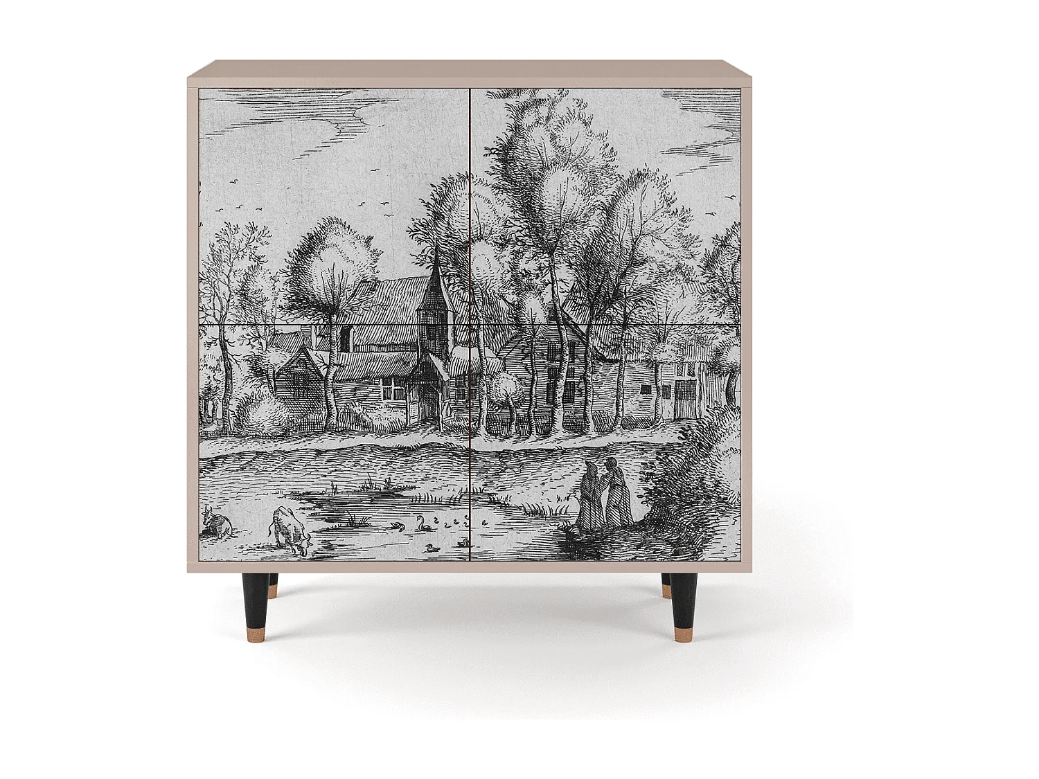 Kredens - 94x96x48 cm - BS3 - A Pond, Latte