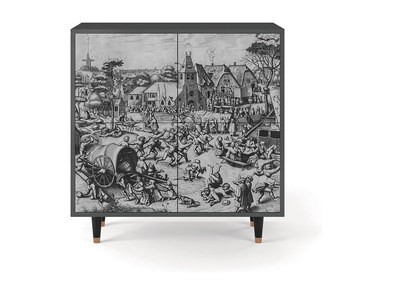 Sideboard - 94x96x48 cm - BS3 - The Festival of Saint, Anthrazit