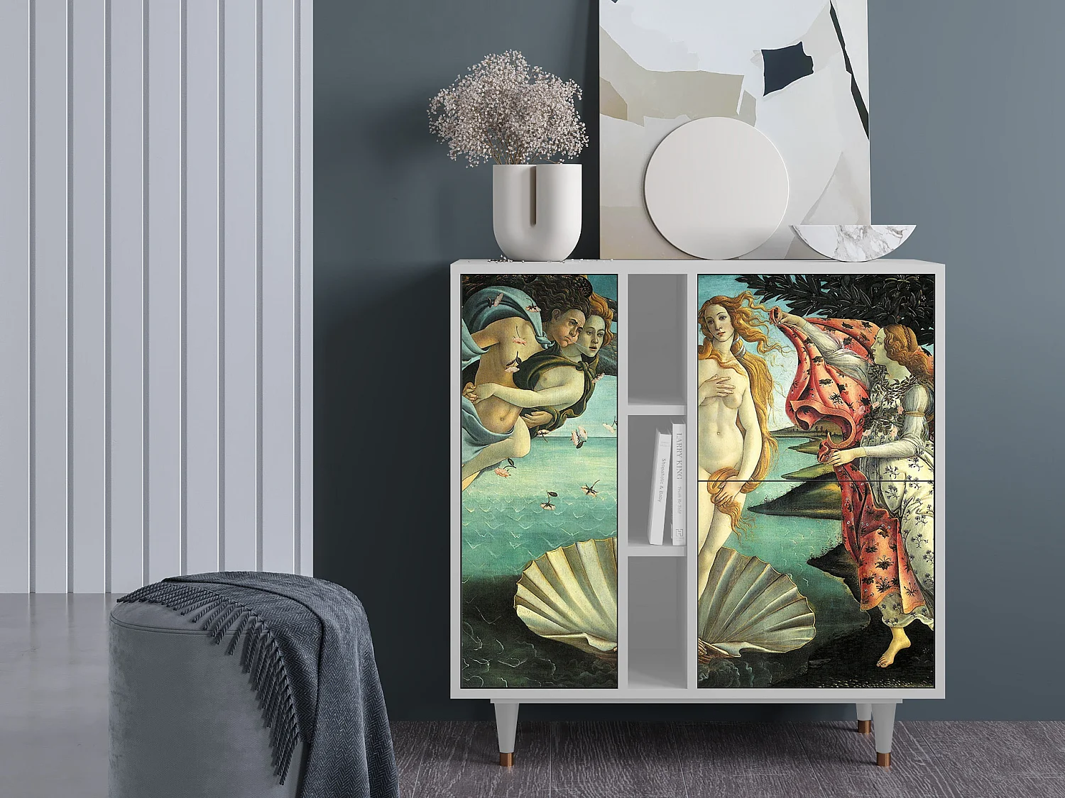 Dressoir - 94х96х41 cm - BS5 - The Birth of Venus, Wit