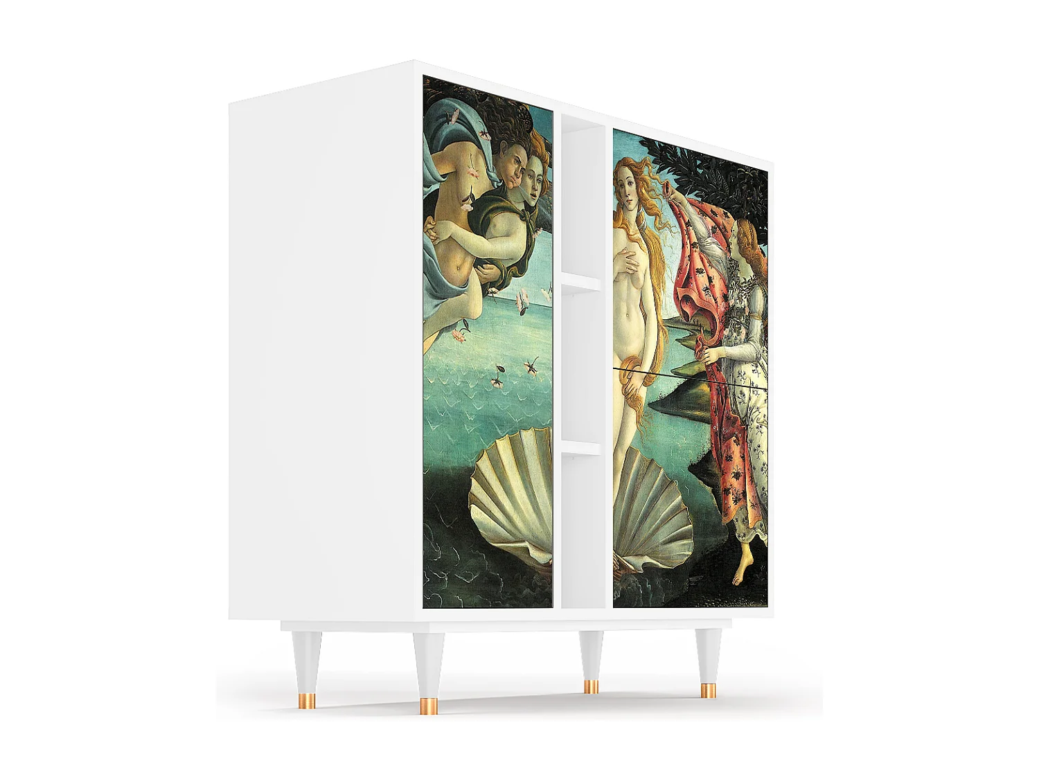 Dressoir - 94х96х41 cm - BS5 - The Birth of Venus, Wit