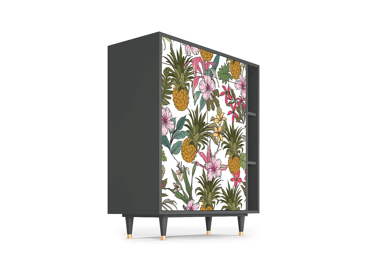 Kredens - 96х110х41 cm - BS6 - Estival Fruit, Antracyt