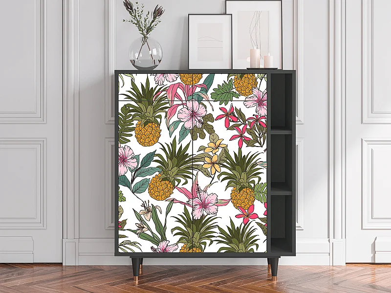 Kredens - 96х110х41 cm - BS6 - Estival Fruit, Antracyt