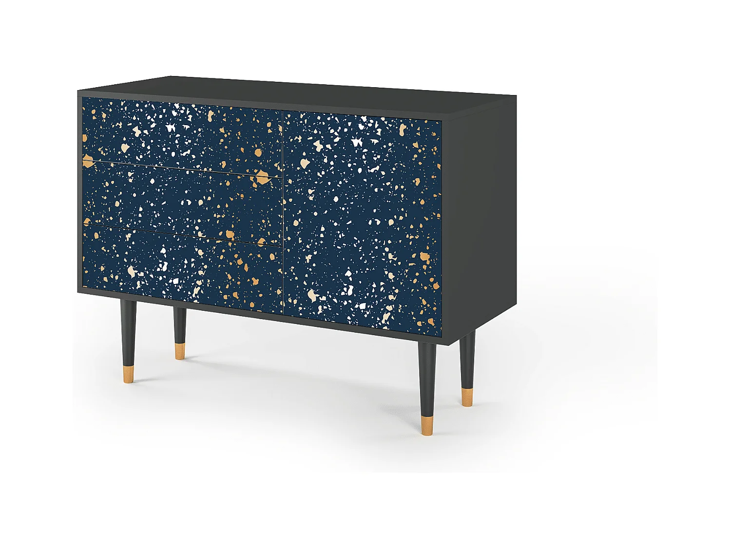 Kredens - 115х84х41 cm - S3 - Starfall, Antracyt