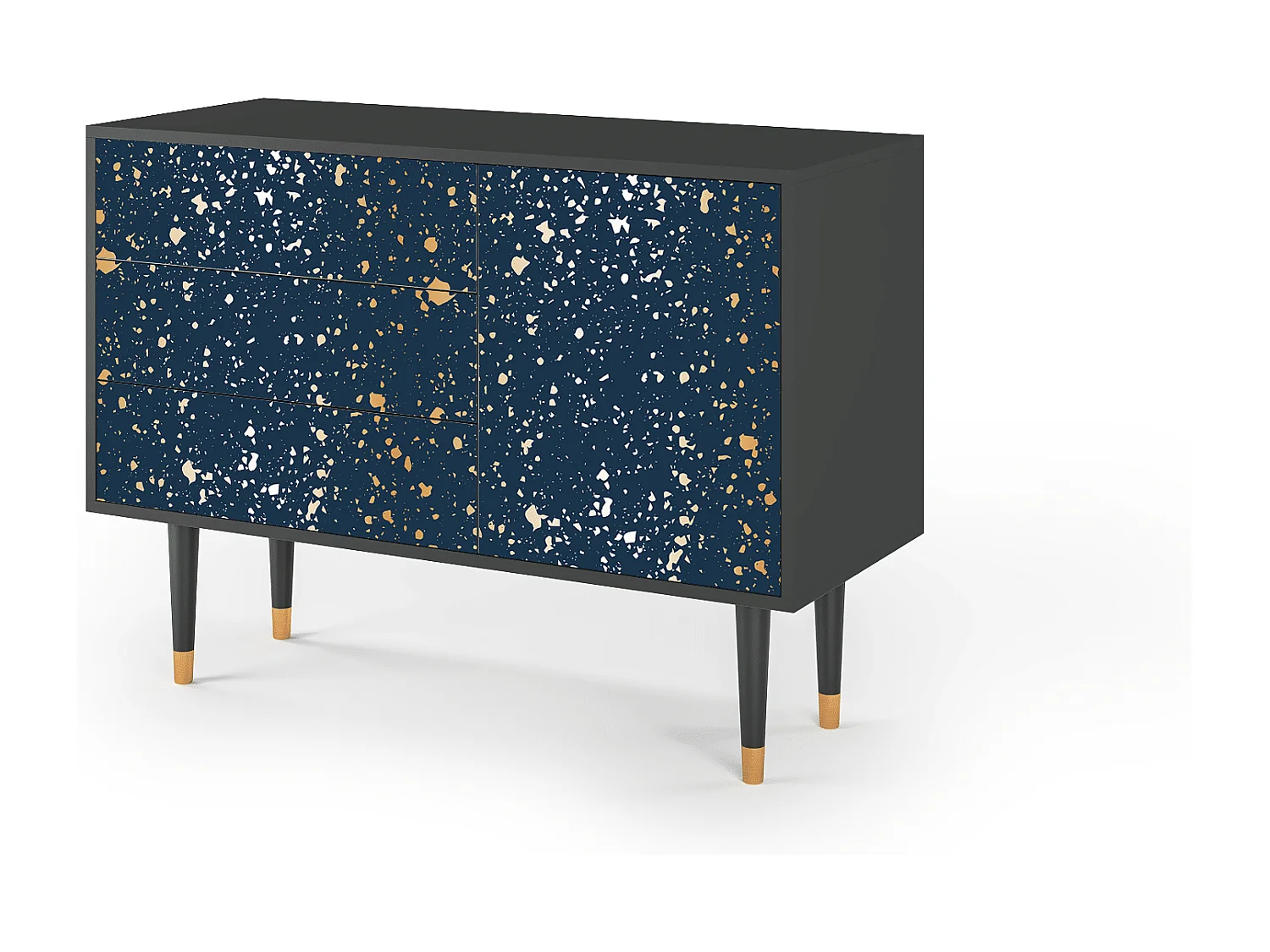 Kredens - 115х84х41 cm - S3 - Starfall, Antracyt