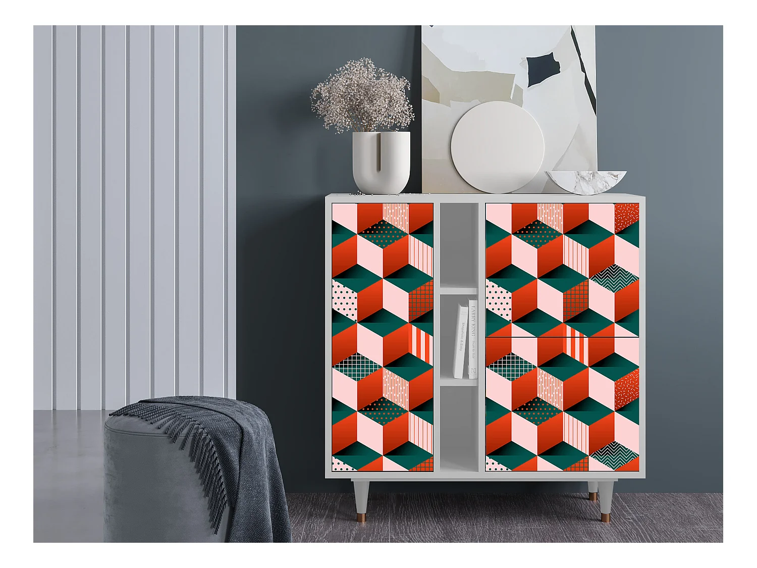 Sideboard - 94х96х41 cm - BS5 - Pepsi-Cola, Weiß