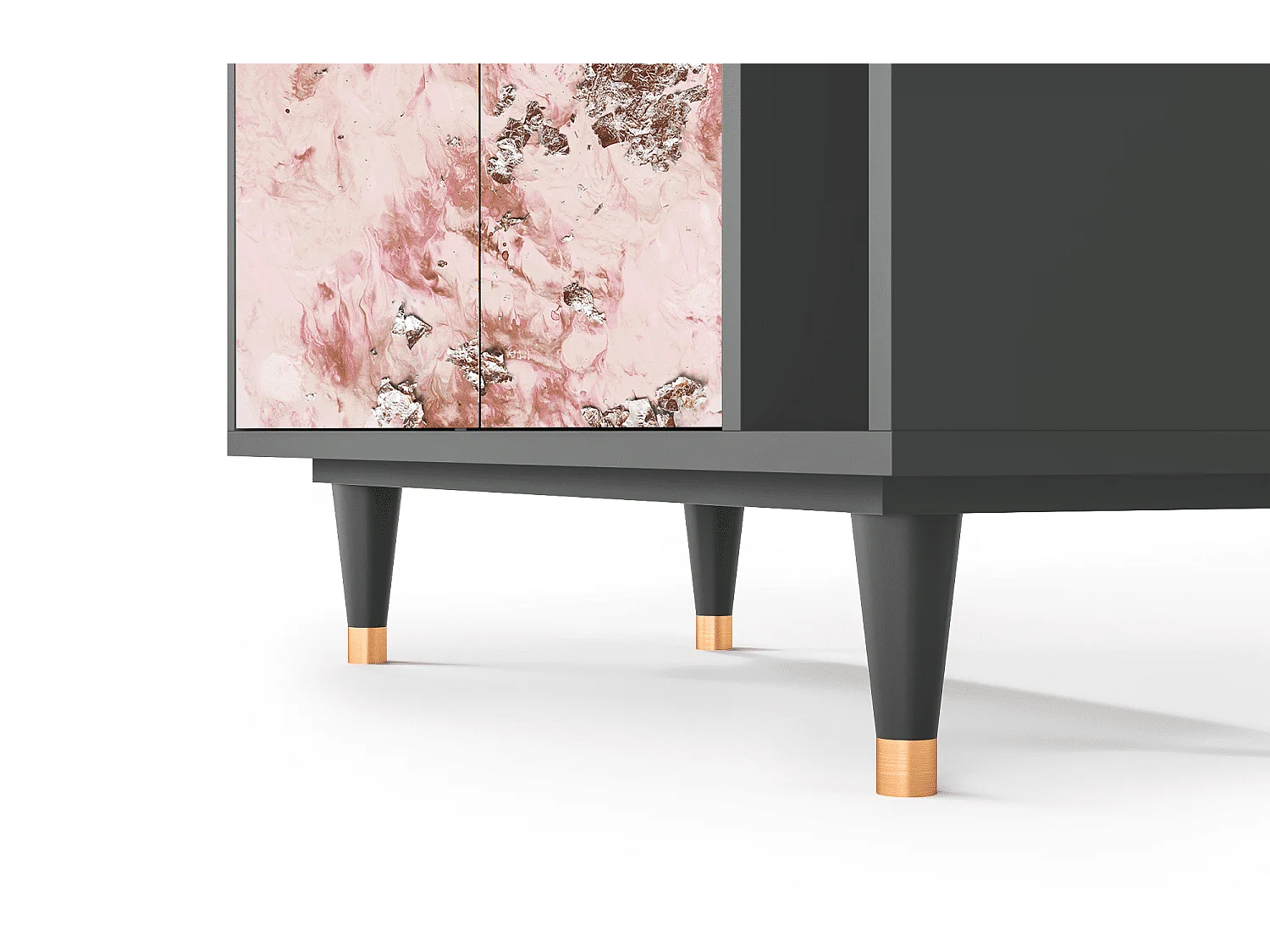 Credenza - 96х110х41 cm - BS6 - Cotton Candy, Antracite