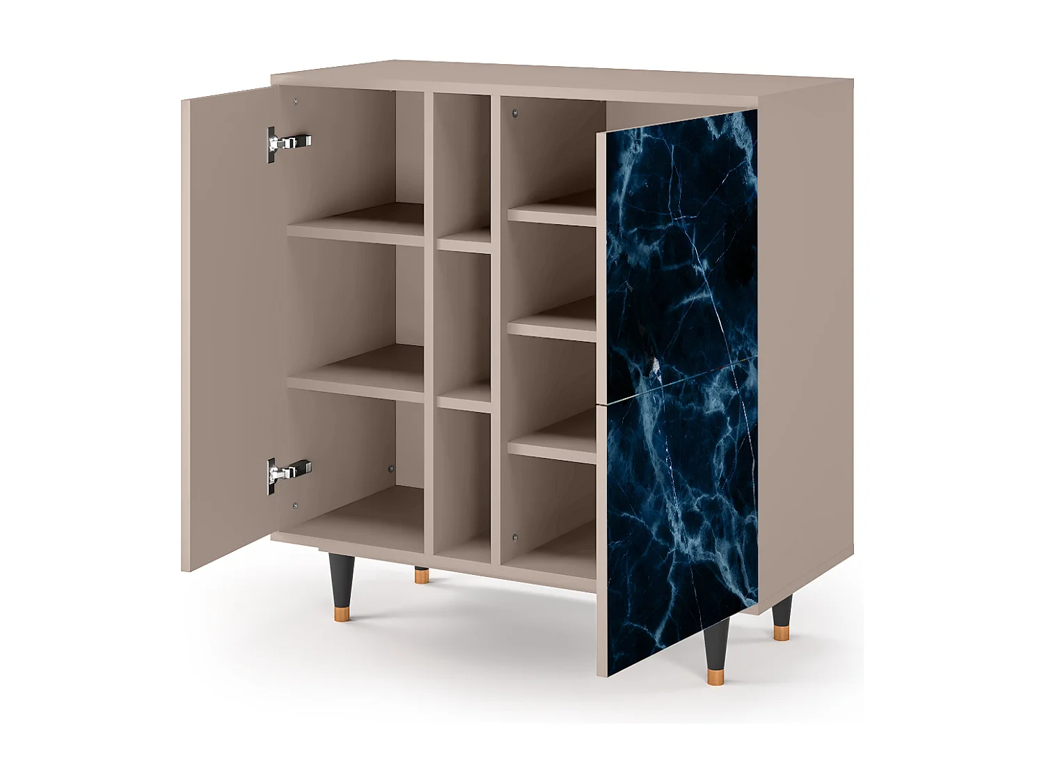 Aparador - 94х96х41 cm - BS5 - Deep Ocean, Latte