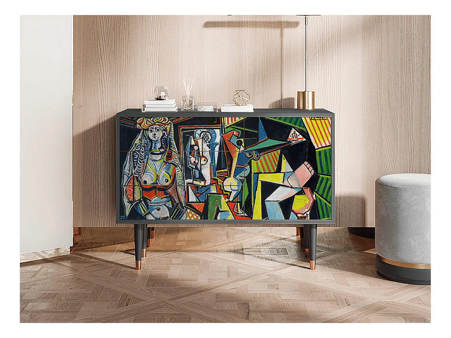 Buffet - 115х84х41 cm - S3 - Women of Algiers, Anthracite