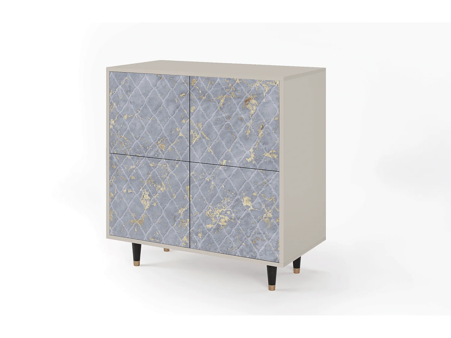 Kredens - 94x96x48 cm - BS3 - Golden Smoke, Piaskowy