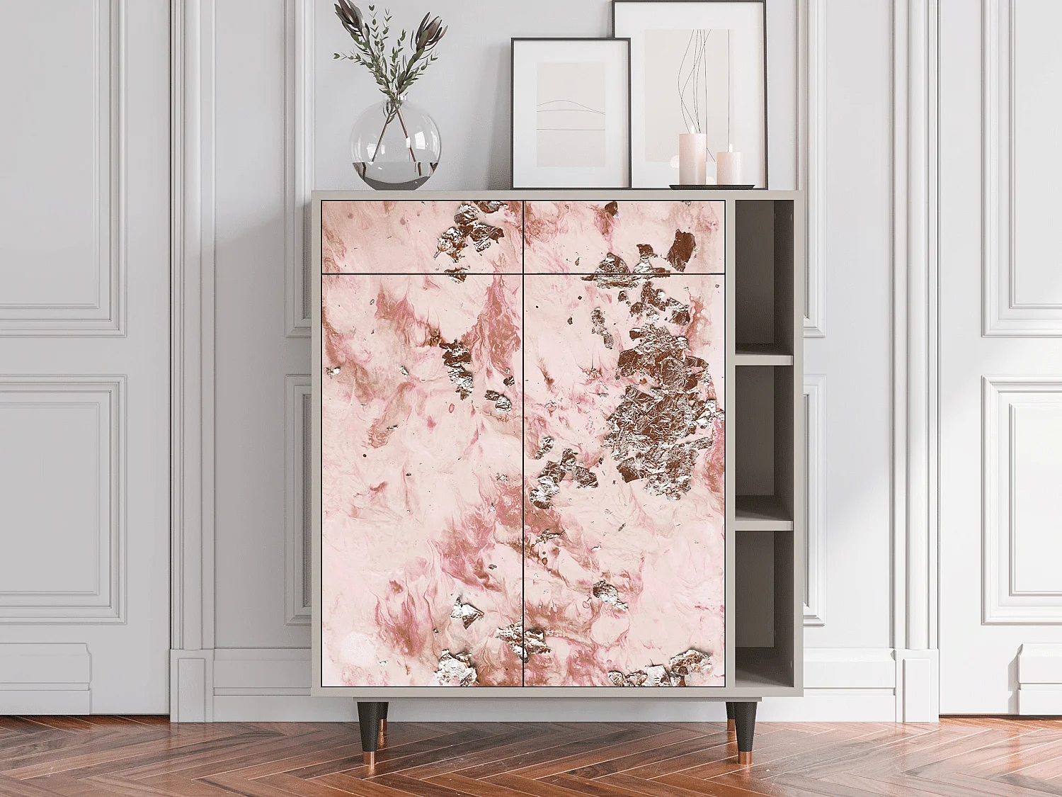Credenza - 96х110х41 cm - BS6 - Cotton Candy, Sabbia