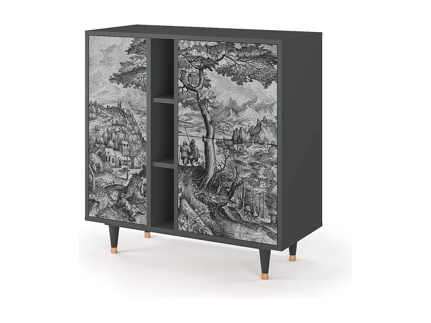 Buffet - 94х96х41 cm - BS5 - Milites Requiescentes, Anthracite