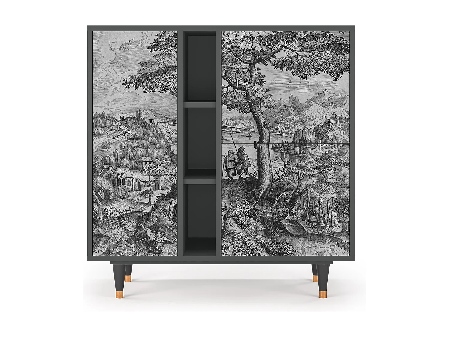 Buffet - 94х96х41 cm - BS5 - Milites Requiescentes, Anthracite