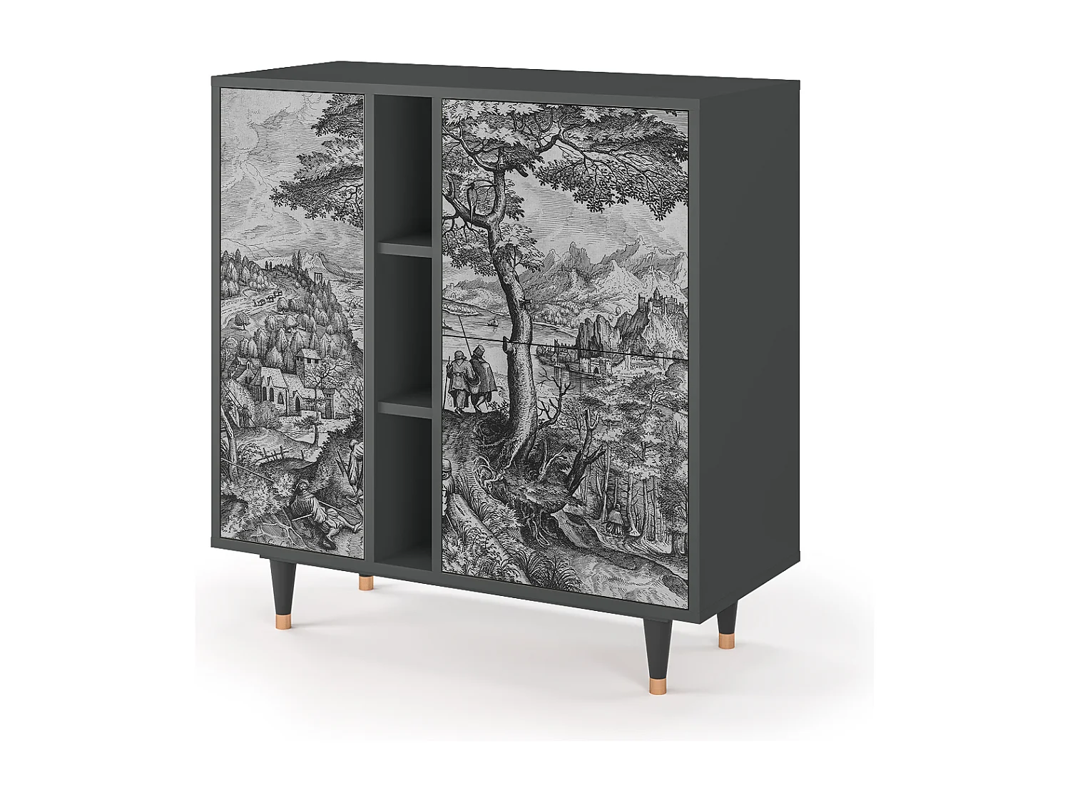 Buffet - 94х96х41 cm - BS5 - Milites Requiescentes, Anthracite