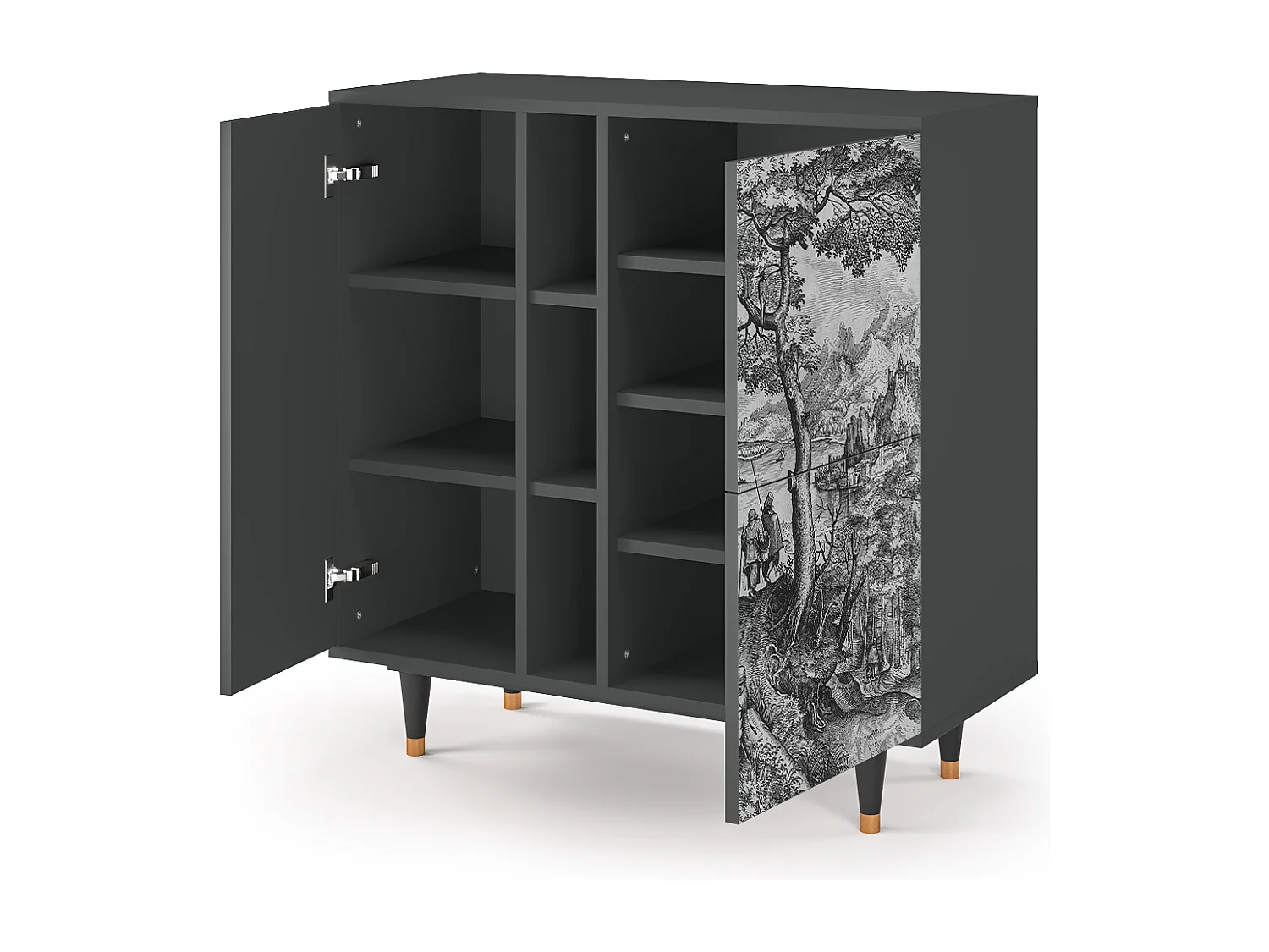 Buffet - 94х96х41 cm - BS5 - Milites Requiescentes, Anthracite
