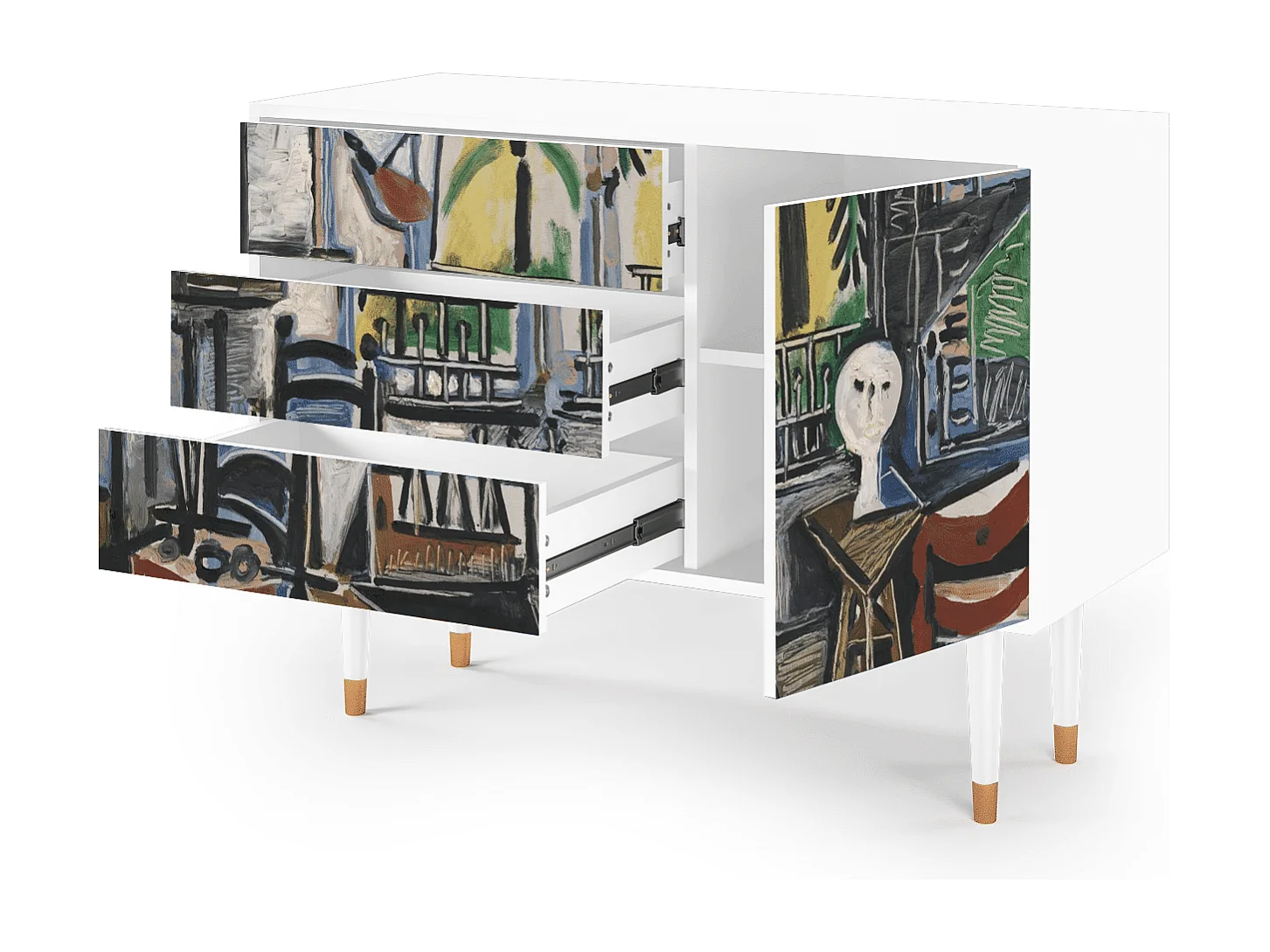 Kredens - 115х84х41 cm - S3 - The Studio , Biały