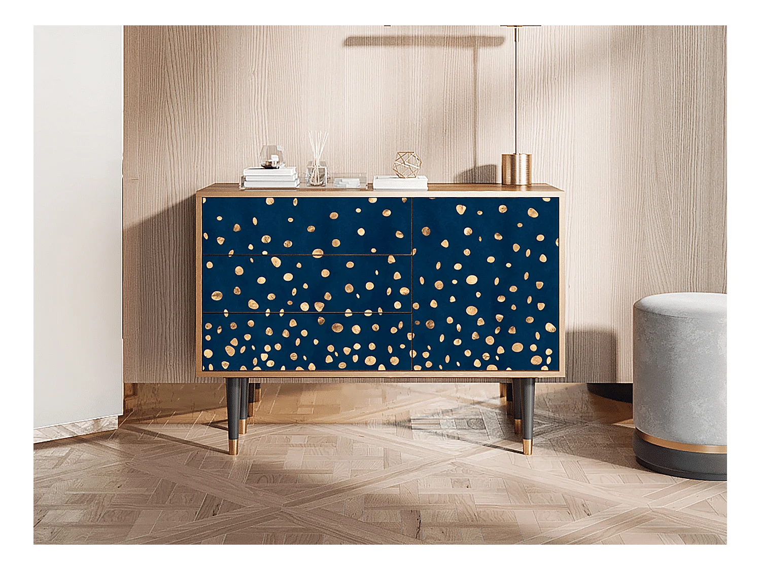 Buffet - 115х84х41 cm - S3 - Night Skies, Noyer