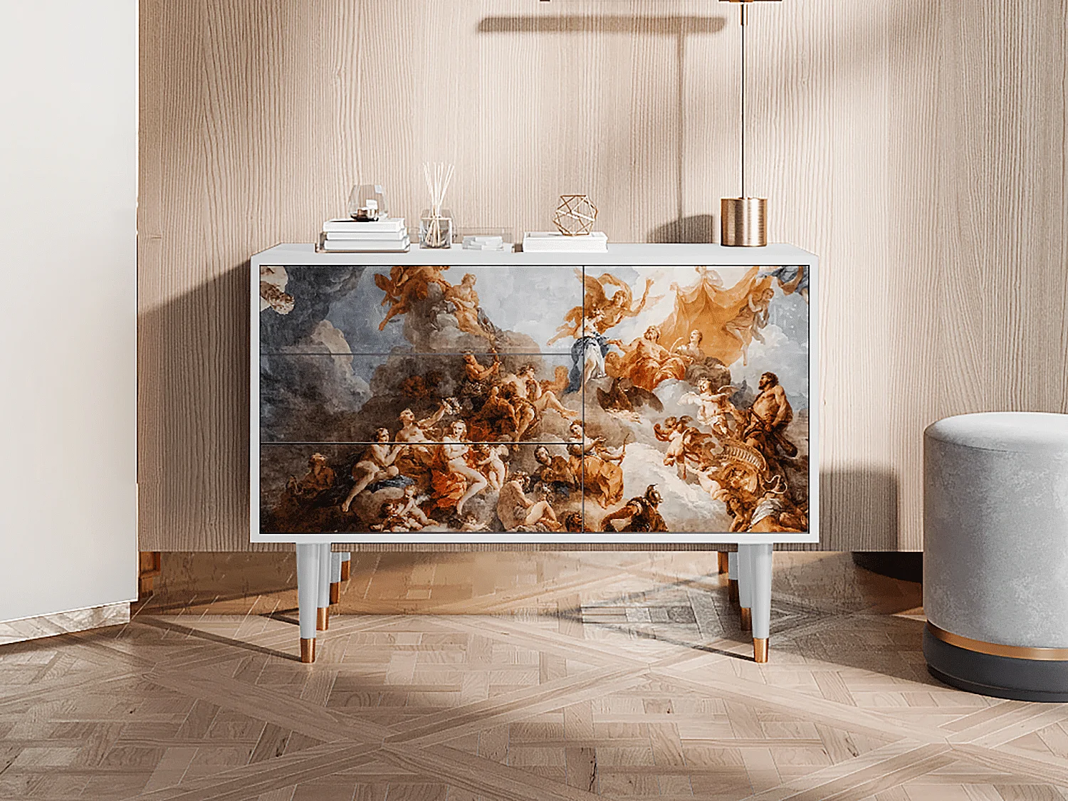 Credenza - 115х84х41 cm - S3 - Versailles, Bianco