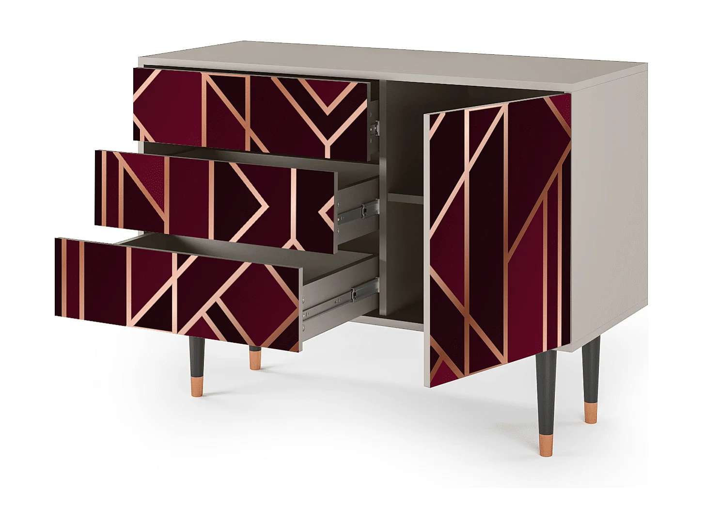 Credenza - 115х84х41 cm - S3 - Burgundy Jewelery, Sabbia