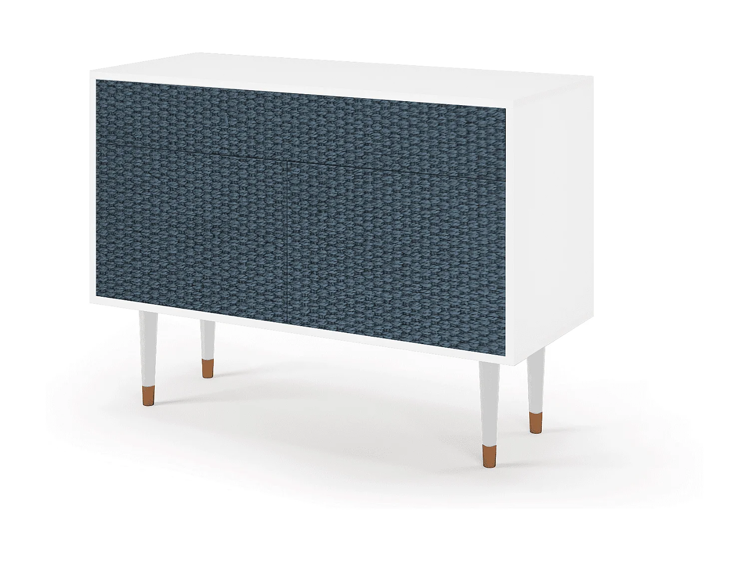 Buffet - 115x85x48 cm - BS4 - Knitted Pattern, Blanc