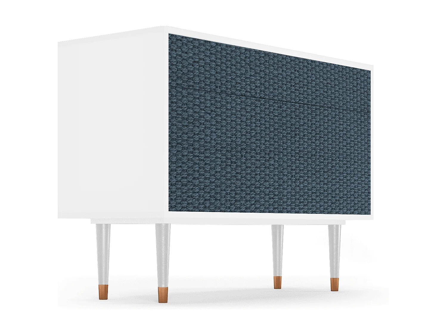 Buffet - 115x85x48 cm - BS4 - Knitted Pattern, Blanc