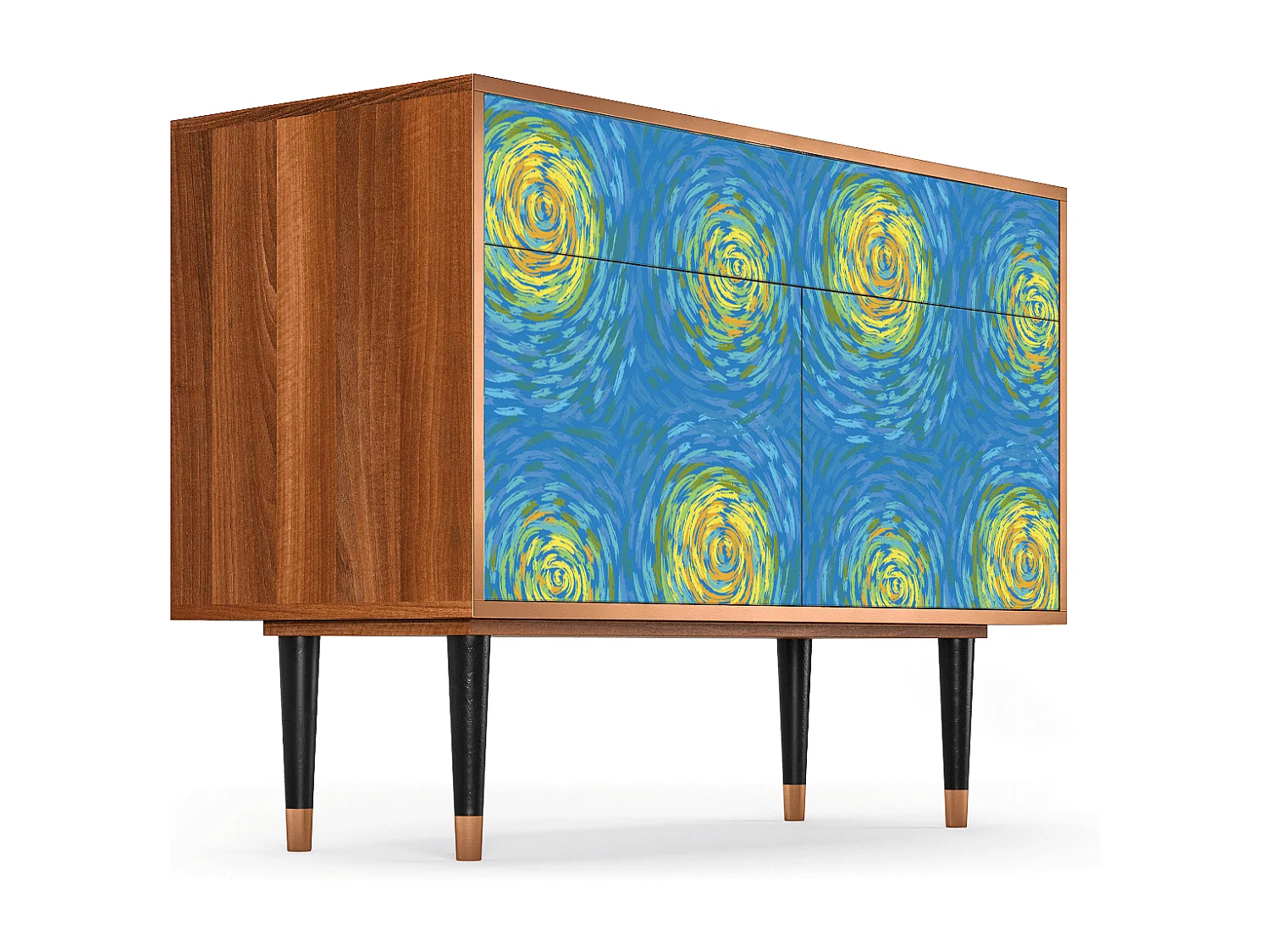 Buffet - 115x85x48 cm - BS4 - Van Gogh Lights, Noyer