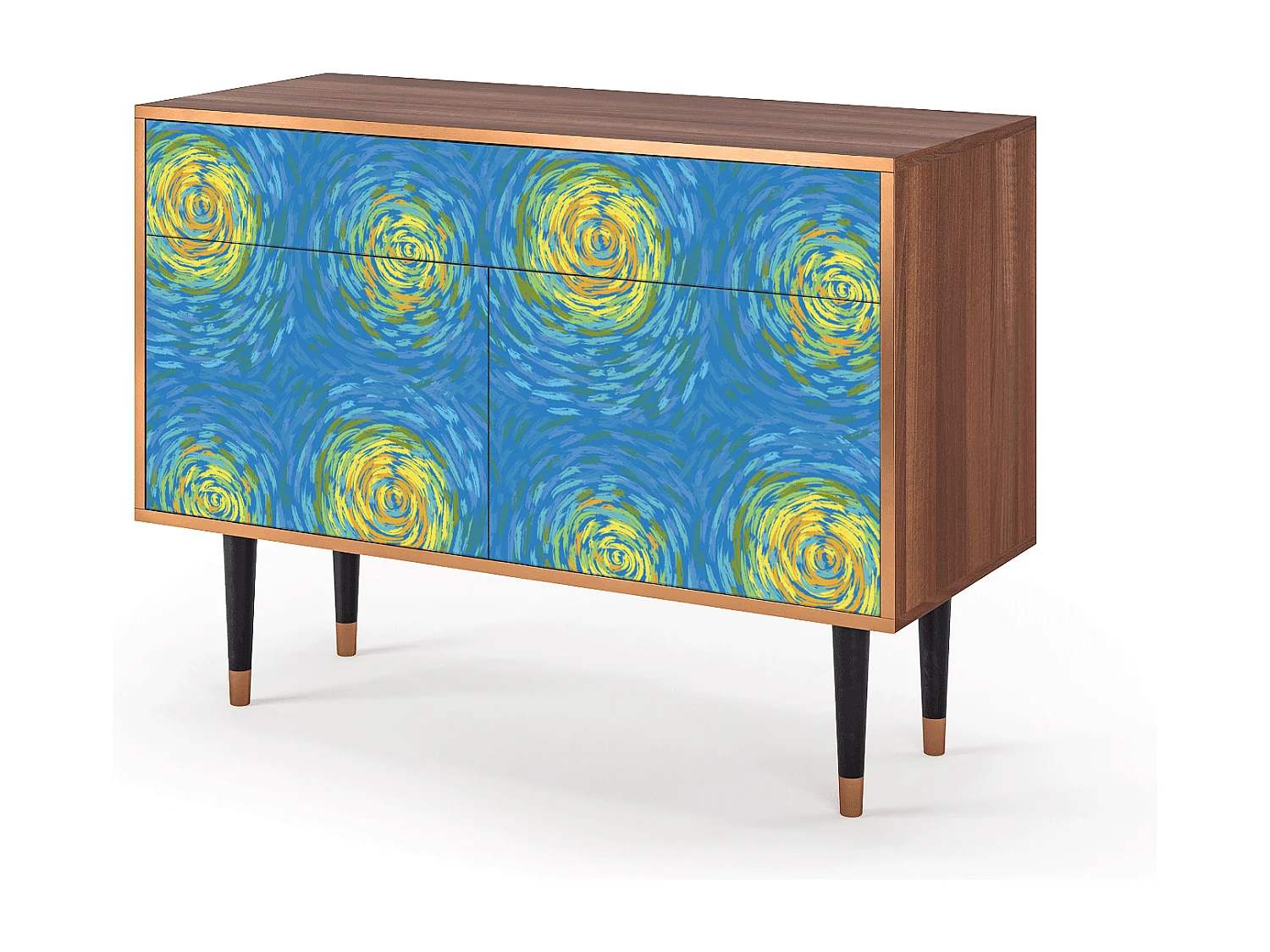 Credenza - 115x85x48 cm - BS4 - Van Gogh Lights, Noce