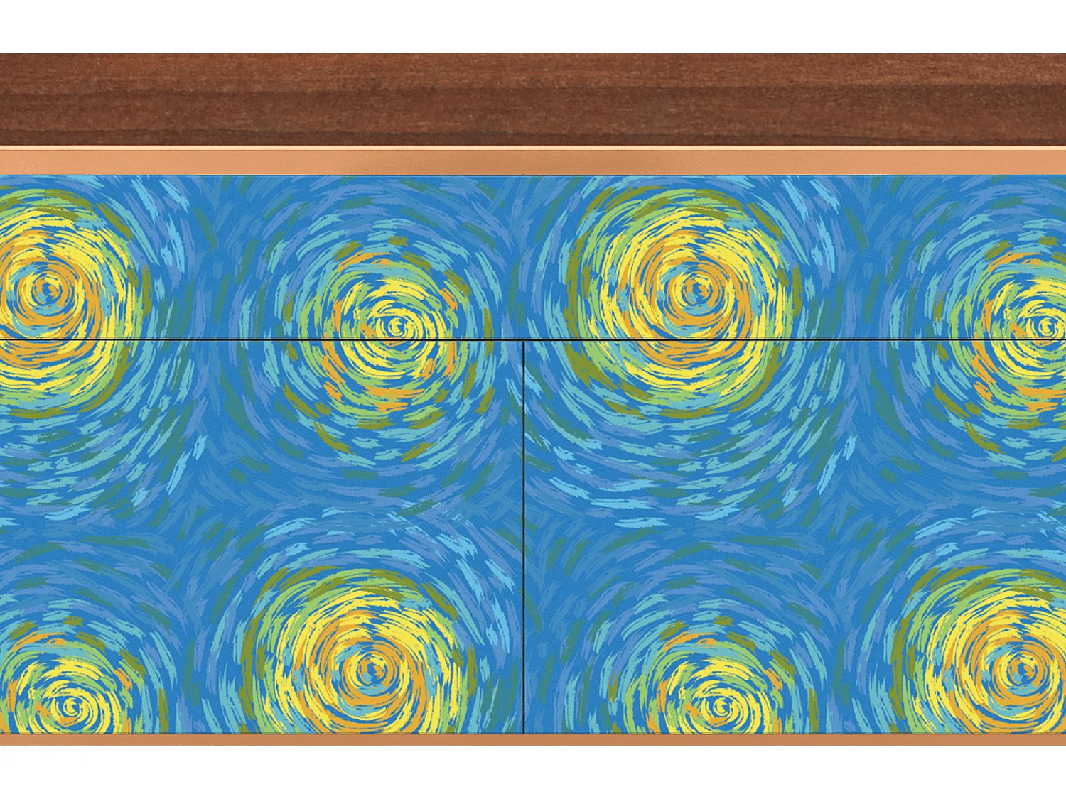 Credenza - 115x85x48 cm - BS4 - Van Gogh Lights, Noce