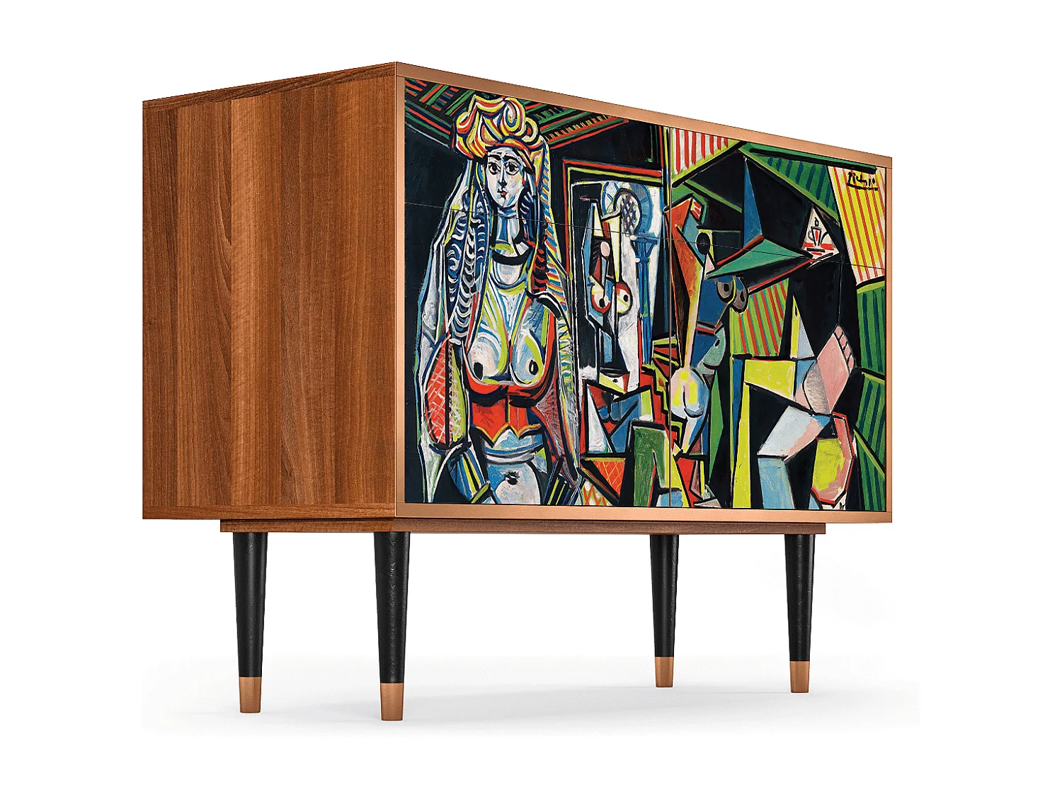 Buffet - 115x85x48 cm - BS4 - Women of Algiers, Noyer