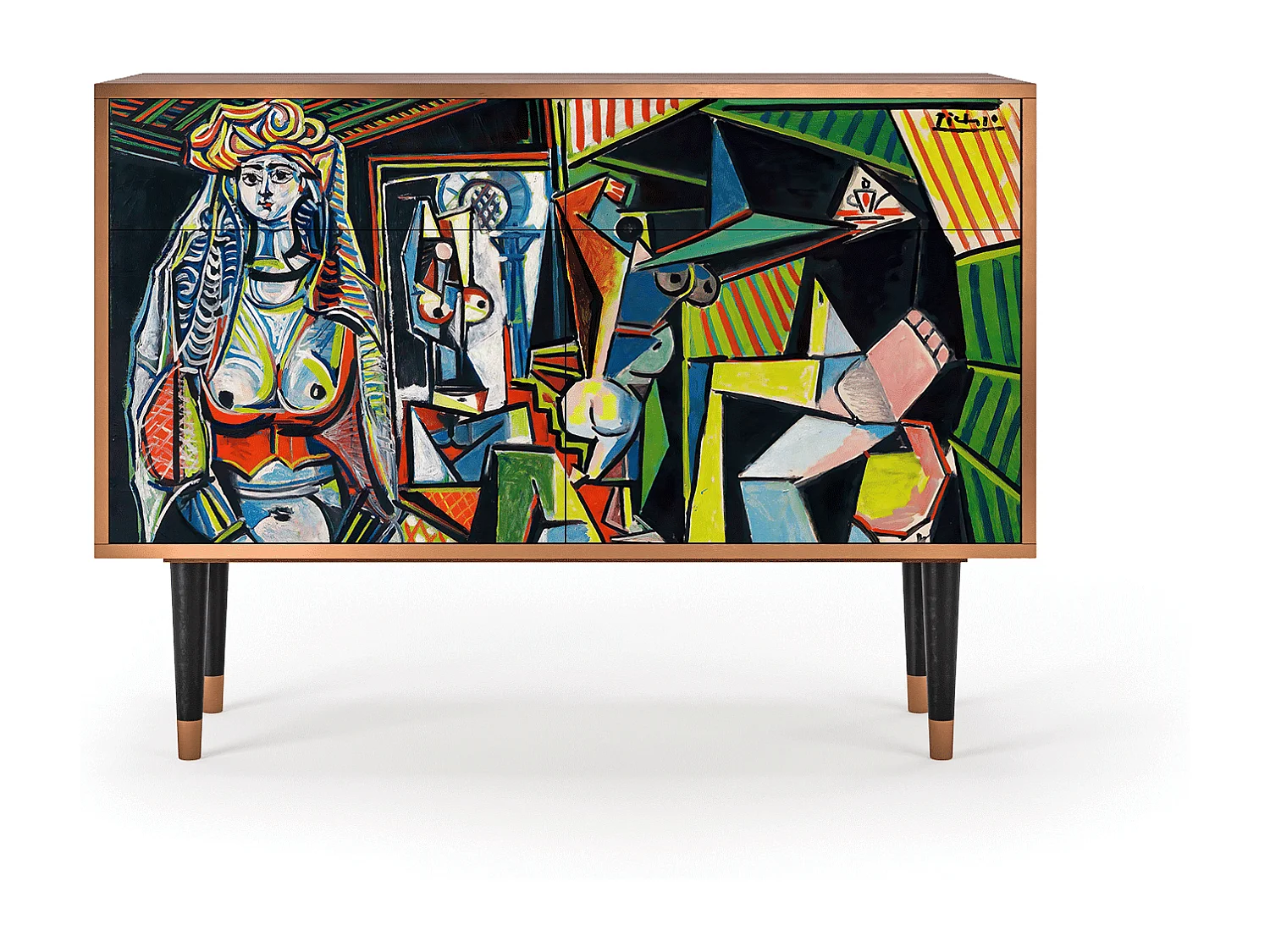 Credenza - 115x85x48 cm - BS4 - Women of Algiers, Noce
