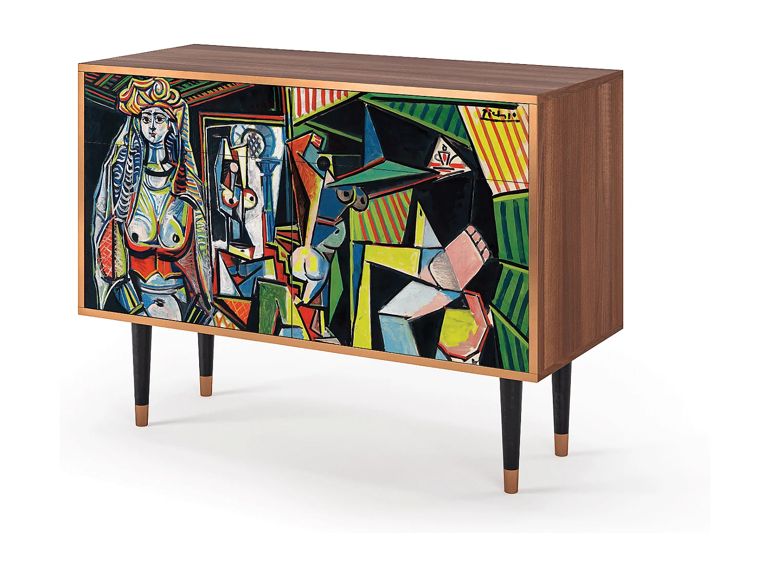 Buffet - 115x85x48 cm - BS4 - Women of Algiers, Noyer