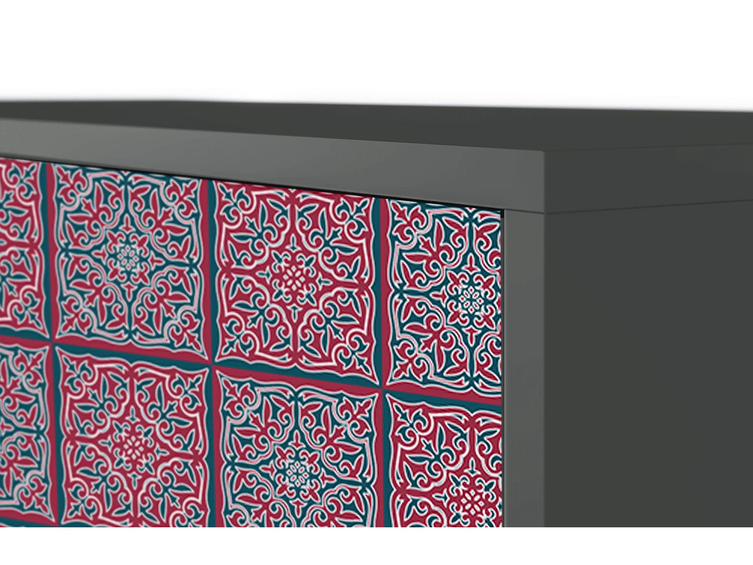 Kredens - 115х84х41 cm - S3 - Riviera Mosaic, Antracyt