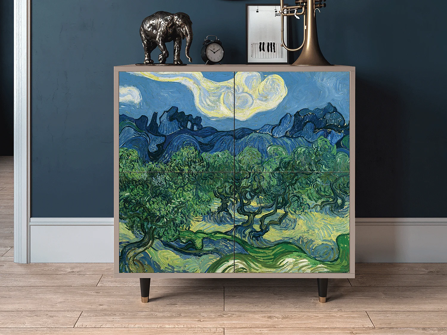 Kredens - 94x96x48 cm - BS3 - The Oil Trees, Latte