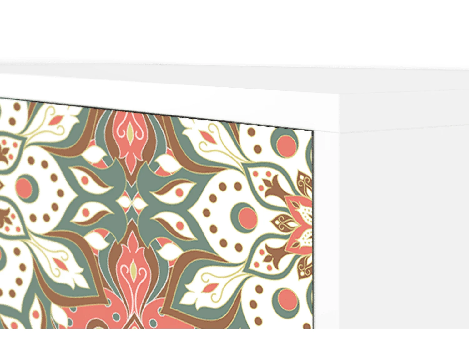 Kredens - 115х84х41 cm - S3 - Peach Grove, Biały