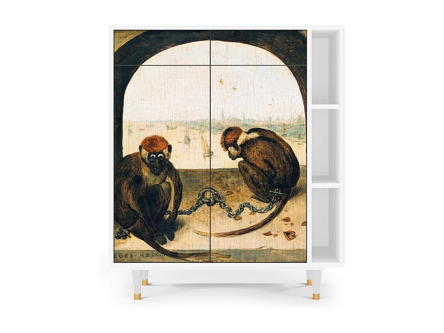 Aparador - 96х110х41 cm - BS6 - Two Monkeys, Blanco