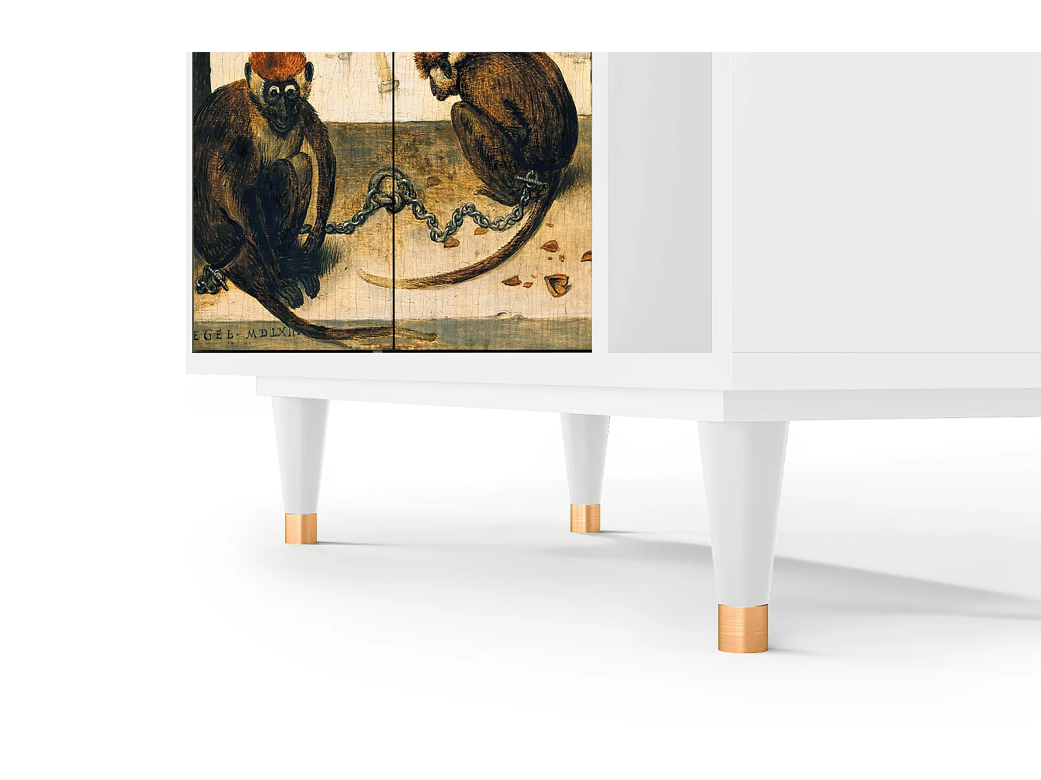 Buffet - 96х110х41 cm - BS6 - Two Monkeys, Blanc