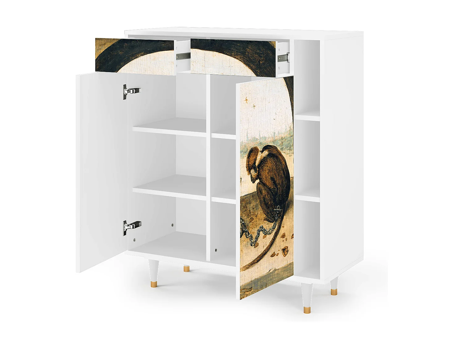 Buffet - 96х110х41 cm - BS6 - Two Monkeys, Blanc