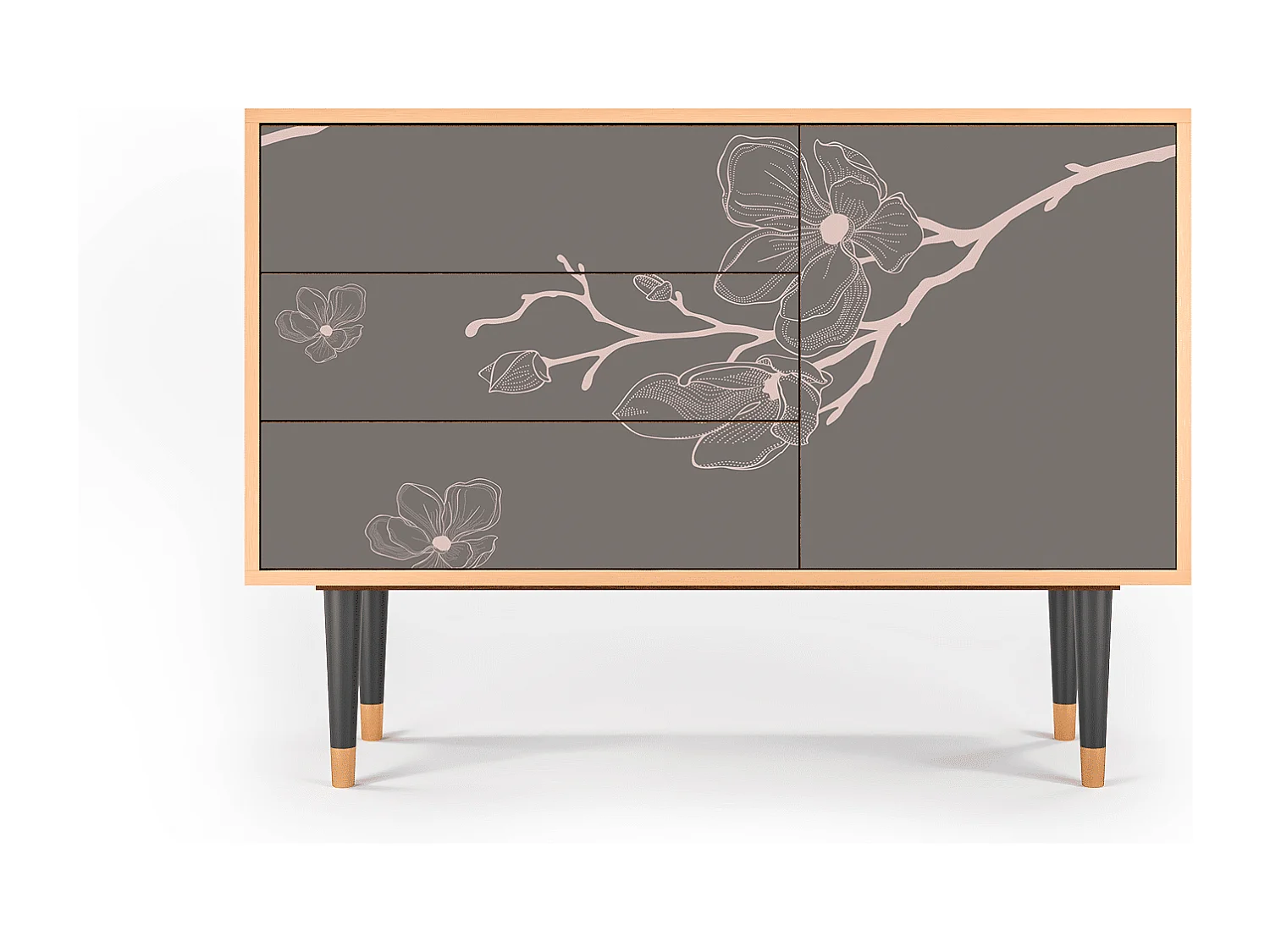 Buffet - 115х84х41 cm - S3 - Cherry Blossom, Noyer