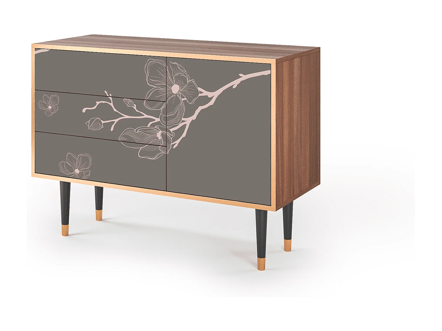 Buffet - 115х84х41 cm - S3 - Cherry Blossom, Noyer