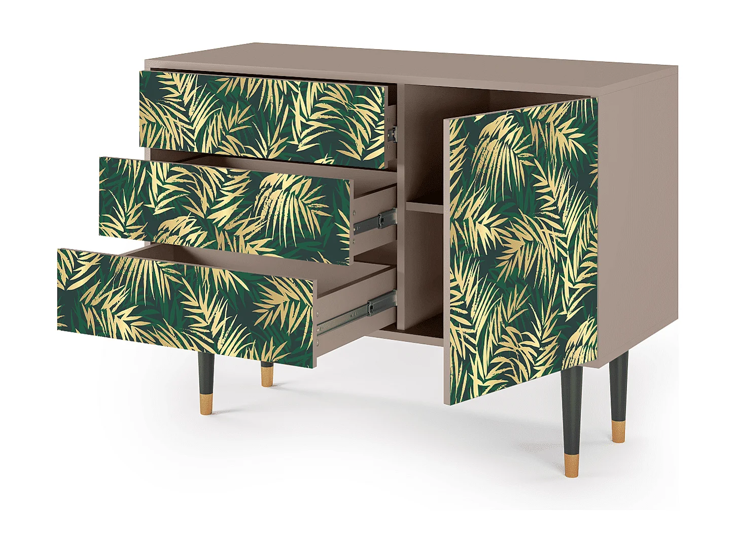 Credenza - 115х84х41 cm - S3 - Sunny Palm Tree, Latte