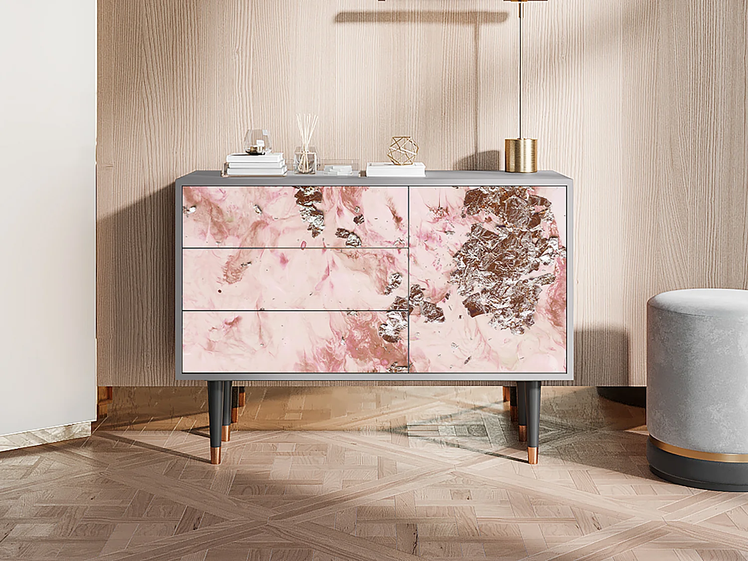Credenza - 115х84х41 cm - S3 - Cotton Candy, Grigio
