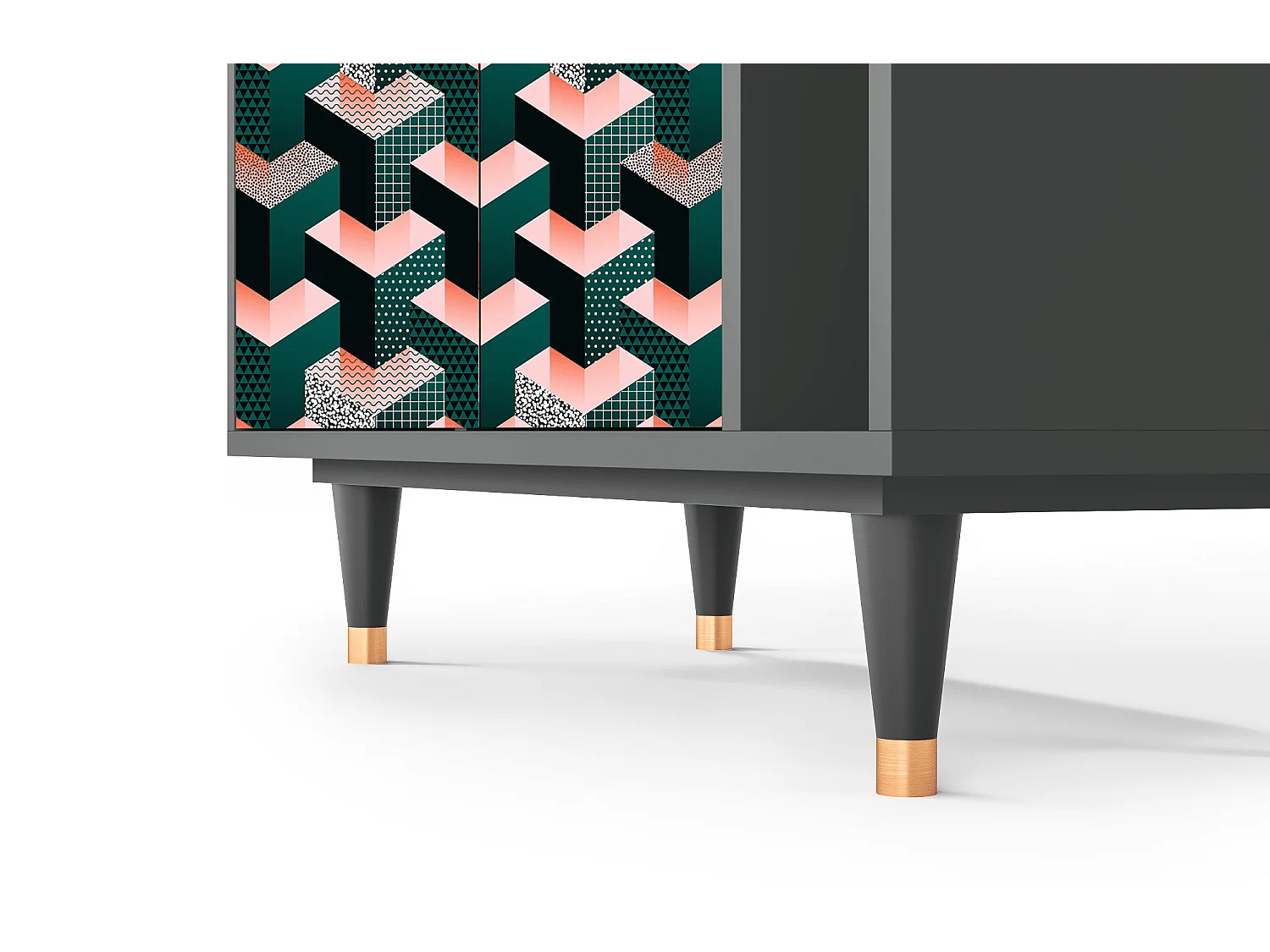 Buffet - 96х110х41 cm - BS6 - Geometric Madness, Anthracite