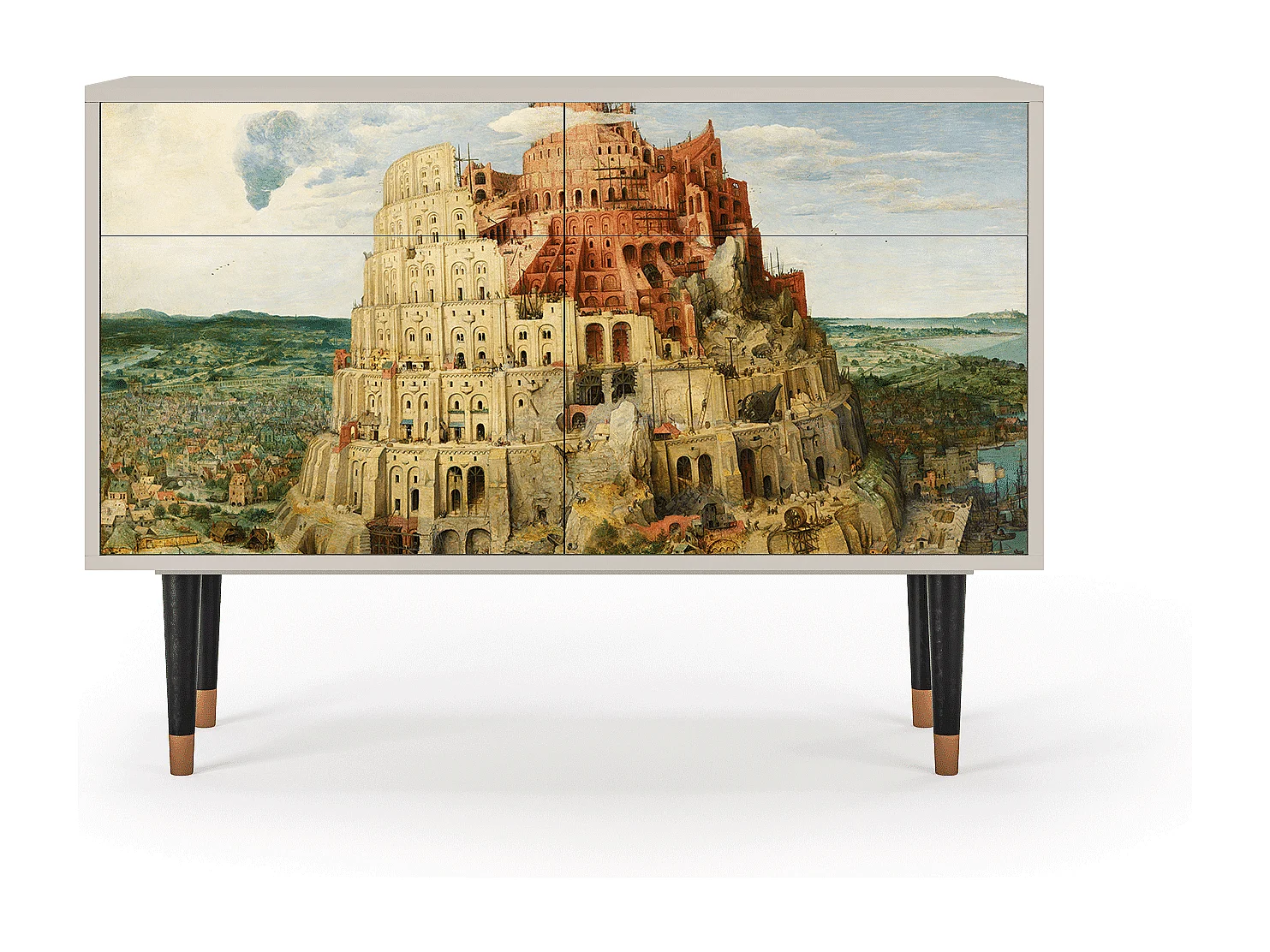 Credenza - 115x85x48 cm - BS4 - Elder The Tower, Sabbia